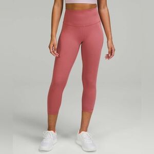 Lululemon Wunder Train High-Rise Crop 23" *Brier Rose Size 10